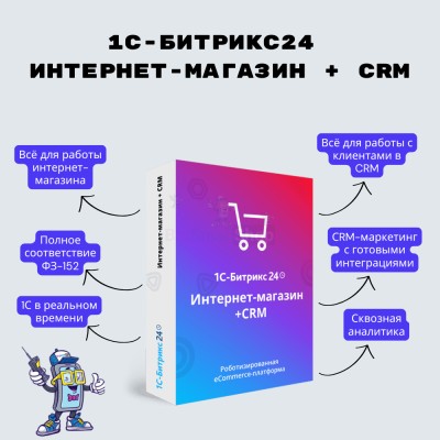 Программа для ЭВМ "1С-Битрикс24". Лицензия Интернет-магазин + CRM (12 мес.) - купить в Грозной Крепости
